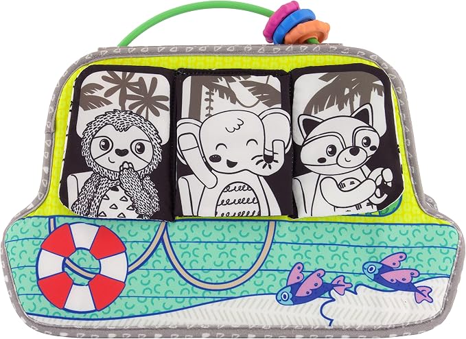 Infantino Busy Board Mirror & Sensory Discovery Toy Boat