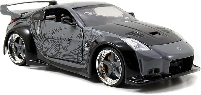 Jada Fast & Furious D.K.'s 2003 Nissan 350Z - 1:24 Scale Diecast Model Toys - Opening Doors, and Hood - for Collectors and Enthusiasts 8+ - Grey