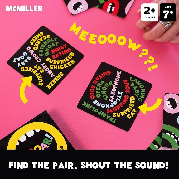 UPROAR! Family Word Sound-Matching Card Game – Crowd-Pleaser – Fast-Paced Party Game for Kids, Teens & Adults | Perfect for Family Game Night, Parties & Birthdays | 2–6 Players | Easy to Learn