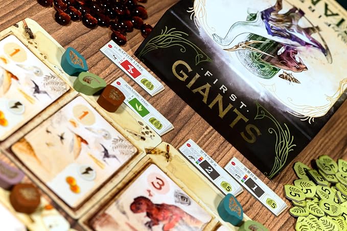 First Giants Card Game - Competitive Strategy Game of Dinosaurs, Timing & Museum Exhibits, Family Fun for Kids & Adults, Ages 10+, 2-5 Players, 30 Minute Playtime