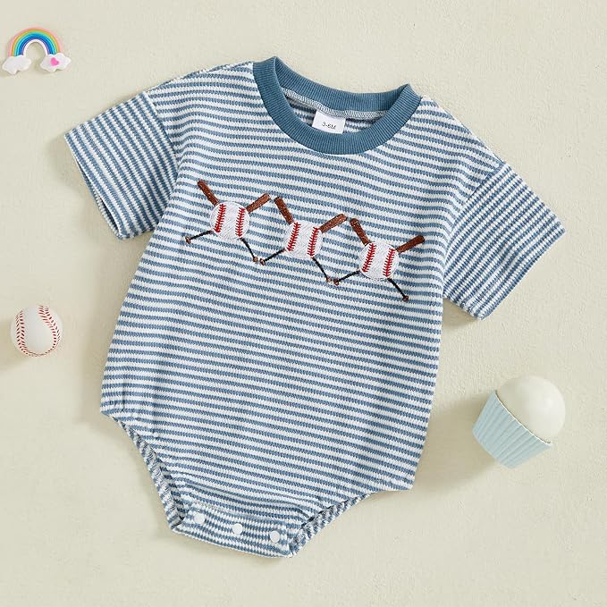 Kavousa Baby Boy Clothes Summer Baby Boy Bubble Romper Short Sleeve Jumpsuit One Piece Outfit Newborn Infant Clothing
