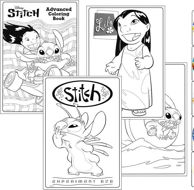 Bendon Lilo & Stitch Advanced Coloring Book with Lilo and Stitch Stickers, Coloring Book, and More