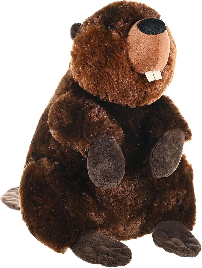Wild Republic Beaver Plush, Stuffed Animal, Plush Toy, Kids Gifts, Cuddlekins, 12"