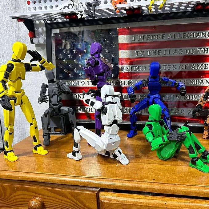 FoxVilla Assembly Completed T13 Action Figure, Titan 13 3D Printed Action Figure, 3D Printed Titan13, Assembled Dummy 13 Lucky 13 Toy Figure
