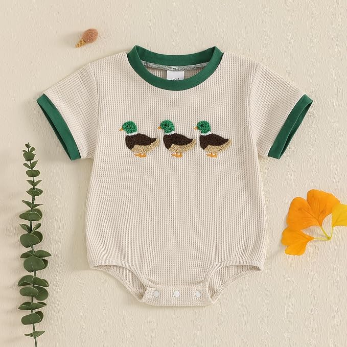 Kavousa Baby Boy Clothes Summer Baby Boy Bubble Romper Short Sleeve Jumpsuit One Piece Outfit Newborn Infant Clothing