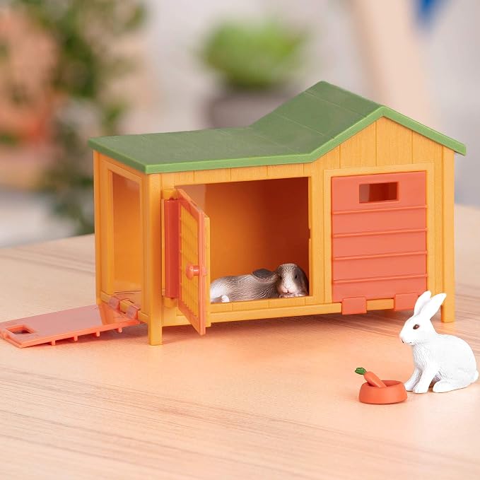 Terra by Battat – Adorable Plush Bunny Toy – Soft Rabbit Figurine for Kids – Cute Easter Stuffed Animal – Perfect for Playtime & Decoration – Bunny House & Hutch Accessory – Gift for Toddlers & Kids