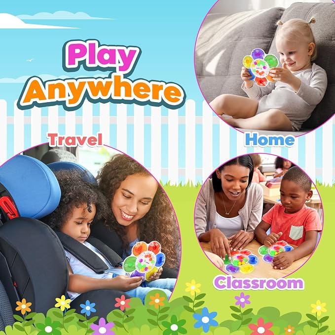 ZaxiDeel Sensory Toys Color Sorting Toys: Quiet Fidgets for Classroom Montessori Toy for Toddlers, Preschool Learning Activities Calm Dwon Travel Toy for Boys Girls Gifts Ages 3+
