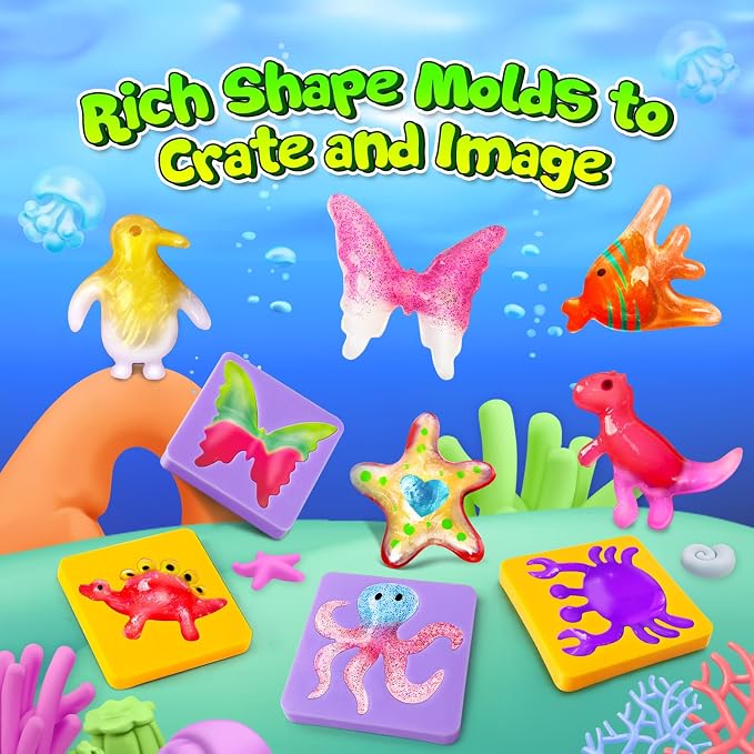 UNGLINGA Magic DIY Water Creation Elf Toy Kit for Kids - 18 Colors Toys Craft Creative Birthday Gifts for Boys Girls Age 5 6 7 8 9 10 11 12