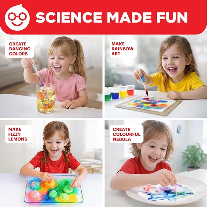Doctor Jupiter Color Science Kit for Girls Ages 4-5-6-7-8 | Birthday Gift Ideas for 4+ Year Olds | Toy Stem Kit with 10 Experiments | Preschool Learning & Educational Projects