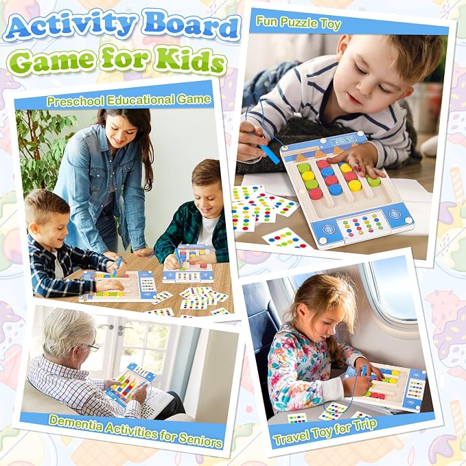 Montessori Wooden Sensory Autism Toys: 4 5 6 Year Old Girl Boy Birthday Gifts | Toys for 4-5-6-7 Year Old Boys Girls, Magnetic Puzzles for Kids Ages 4-7, Preschool Educational Learning Autistic Toy