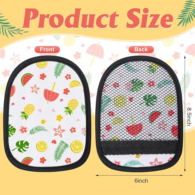 codree 2 Pcs Sand Wipe Off Mitts, Beach Theme Sand Remover for Beach, Beach Sand Remover Cleaner Mitts Bag, Beaches Travel Mitt for Outdoor Activities Volleyball Sandboxes