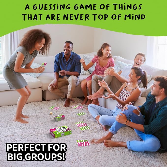 Gouda Games Uncommon Sense – Hilarious Family Guessing Game for Big Groups, Quick-Thinking Word Party Game for Adults and Teens, Perfect for Game Nights, Gift for Ages 10, 11, 12 and Up, 4-20 Players