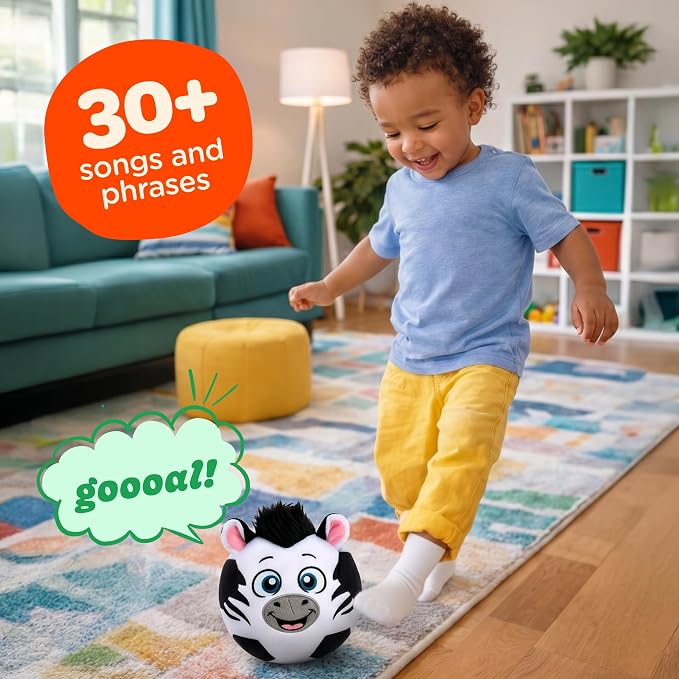 Move2Play, Hilariously Interactive Toy with Music & Sound Effects for Boy & Girl | Ball for Toddler & Baby | 6, 12, 18+ Months | 1, 2, 3+ Year Old
