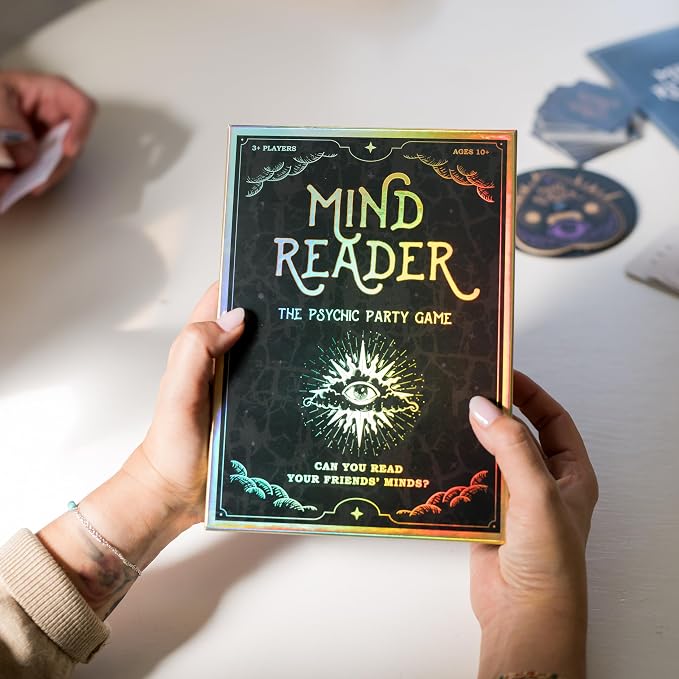 MIND READER – Can You Read Your Friends' Minds? The Fun Mind Reading Psychic Mind Meld Medium Party Christmas Gift for Kids, Adults, Friends & Families - Perfect for Halloween or Board Games Night