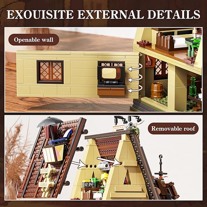 Gravity House Building Sets, Mystery Shack House Building Blocks Toy, Compatible with Lego, Collectible Buildable Fun Model Toys, Gift for 14+ Boys Girls Adults and Fans (965 PCS)