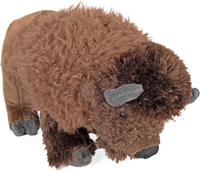 Wild Republic Bison, Cuddlekins, Stuffed Animal, 12 inches, Gift for Kids, Plush Toy, Fill is Spun Recycled Water Bottles