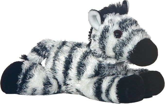 Aurora® Adorable Mini Flopsie™ Zany™ Stuffed Animal - Mini Companions Ready for Playful Adventures - for Kids All Ages, Toddlers, Adults, and Families - White 8 Inches