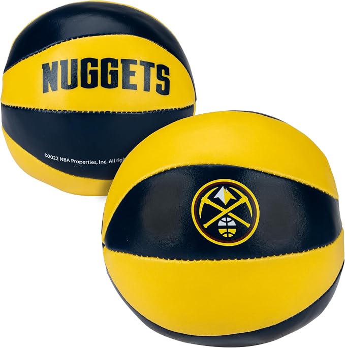 Franklin Sports NBA Toy Basketballs - 2 Pack of Kids Soft Mini Basketballs for Over The Door + Indoor Hoops - NBA Fan Shop