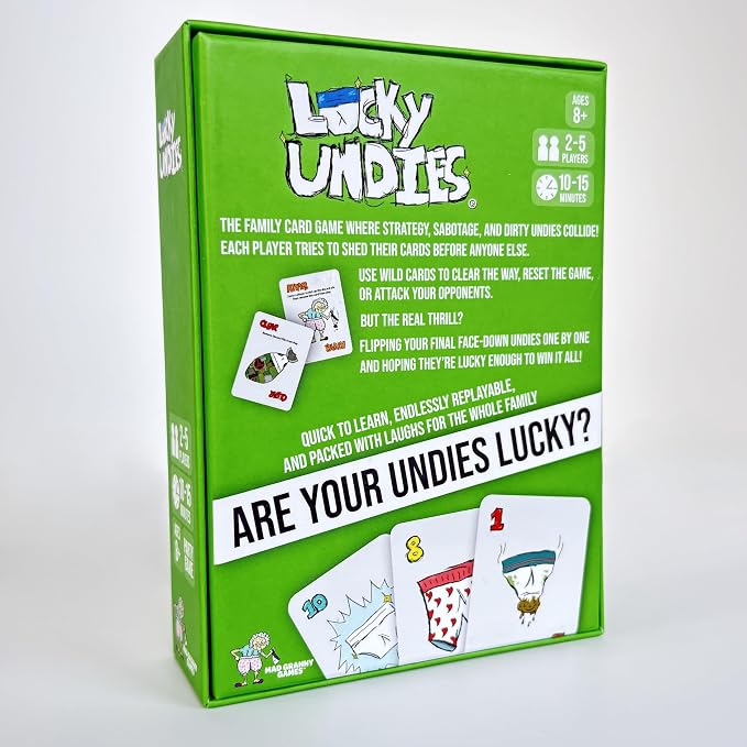 Hilarious Family Card Game for Kids, Teens & Adults | Fast-Paced Party Game for 2–5 Players, Ages 8+ | Quick 10–15 Minute Game Night by Mad Granny Games