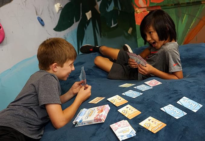 Genius Games Math Rush 2: Multiplication & Exponents - A Cooperative Time-Based Educational Math Flash Card Game for Kids, Students, and Families | STEM Game to Master Mental Math Skills