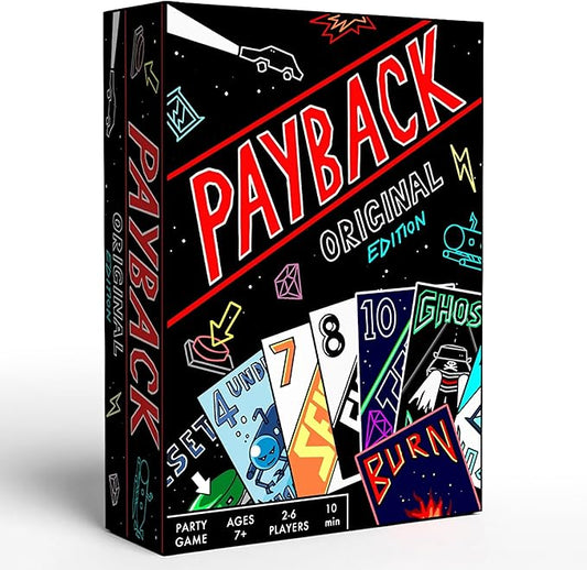 PAYBACK Original Edition – Fun Family Card Games with Betrayal, Strategy & Chaos for Teens & Adults, Fast-paced Party & Travel Game Night Favorite, Ideal for Teens, Friends & Families