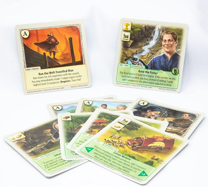 CATAN Rivals Card Game Deluxe Edition - Build, Trade, and Conquer with Enhanced Components! Family Game for Kids & Adults, Ages 10+, 2 Players, 45-60 Minute Playtime