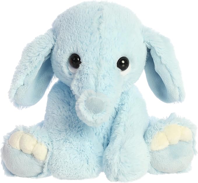 Aurora® Playful Lil Benny Phant™ Baby Stuffed Animal - Soft & Cuddly Toy - Imaginative Play - Blue 9 Inches