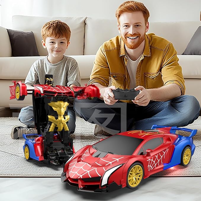 Blackma Transform Rc Cars for Boys 4-7 8-12, 2.4Ghz 1:18 Scale Remote Control Car with One-Button Deformation & 360° Rotation, Birthday Christmas Gift Toys for Kids Boys Ages 3-12