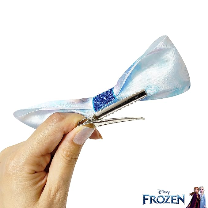 Disney Frozen 2 Girls 7 pcs Small Bow Bundle, Hair Bows for Girls - Ages 3+