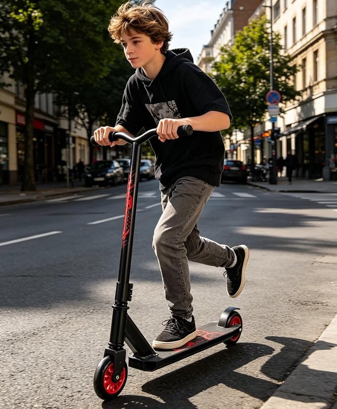 Pro Scooters Stunt Scooter For Kids 8 Years and Up Adults Complete Trick Scooter for Intermediate,Beginner,Advanced and Professional Riders Teens Cool Pro Scooter for Freestyle Tricks & BMX Stunts