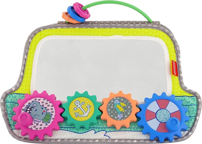Infantino Busy Board Mirror & Sensory Discovery Toy Boat