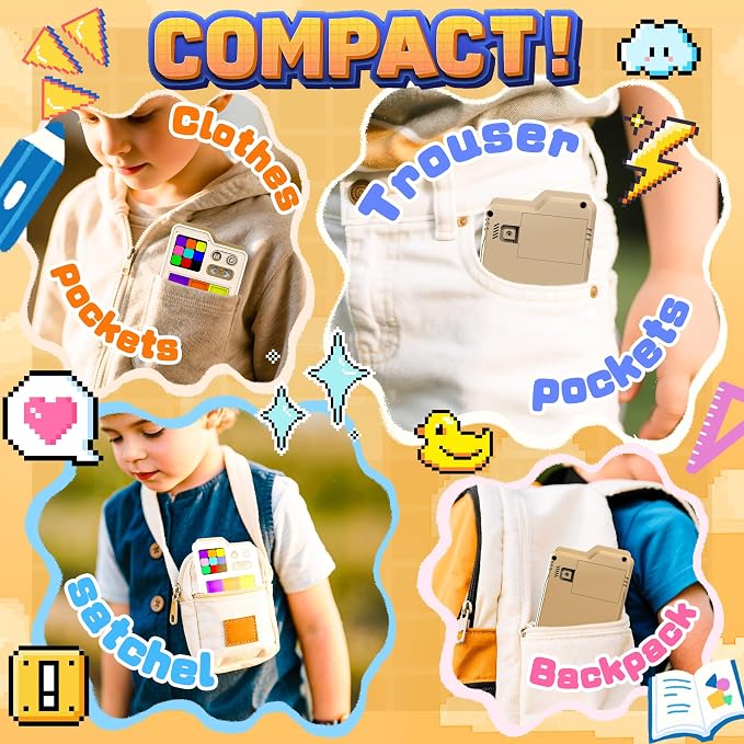 SMILESSKIDDO Kids Games Super Slide Puzzle, Original 1000+ Challenges & 3 Modes, Brain Teaser Puzzles, Travel Toys Electronic Sliding Gifts for Boys & Adults, Fun Unblocking Logic Toy for Kid