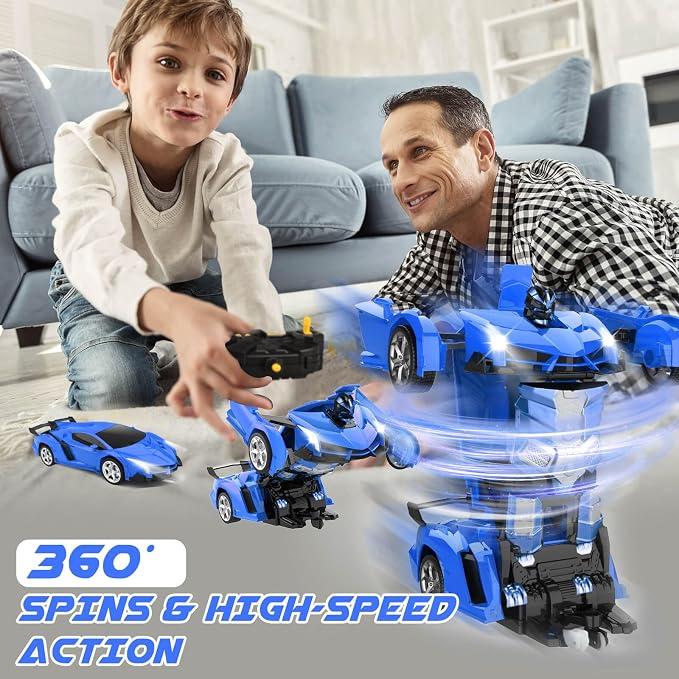 Dolanus Remote Control Car - Transform Robot RC Cars, Toys for Ages 5-7, Kids Toys, 4 Year Old Boy Toy, Toy for 3 4 5 6 7 8 10 12 Years Old Boy, Gifts for Boys Kids Toddlers Birthday