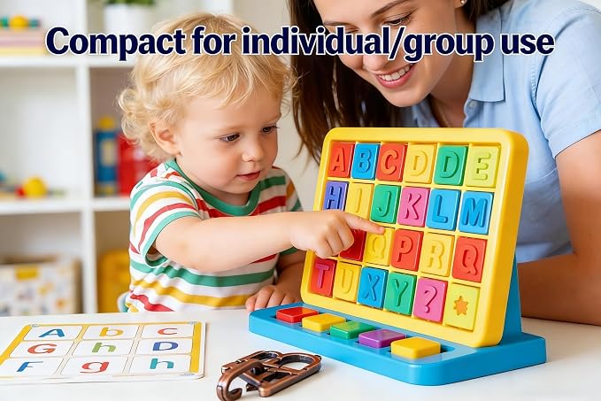 Alphabet Letter Disentanglement Puzzle - Metal Brain Teaser Toy for Logic & Problem-Solving Skills