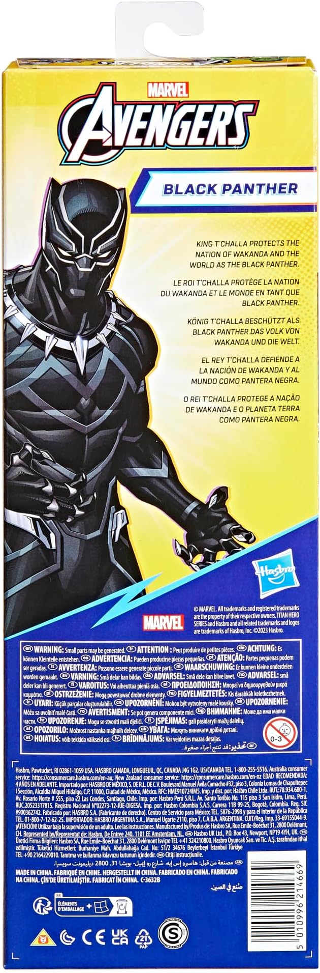 Marvel Avengers Titan Hero Series 12" Black Panther Action Figure - Avengers Toys - Ages 4+