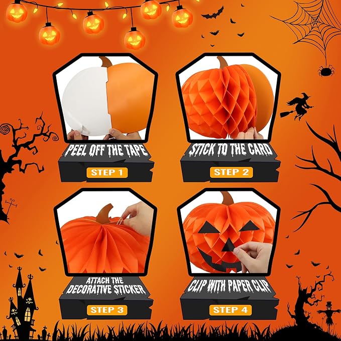 Halloween Birthday Decorations – Halloween Table Centerpieces, Honeycomb Decor for Theme Party Supplies