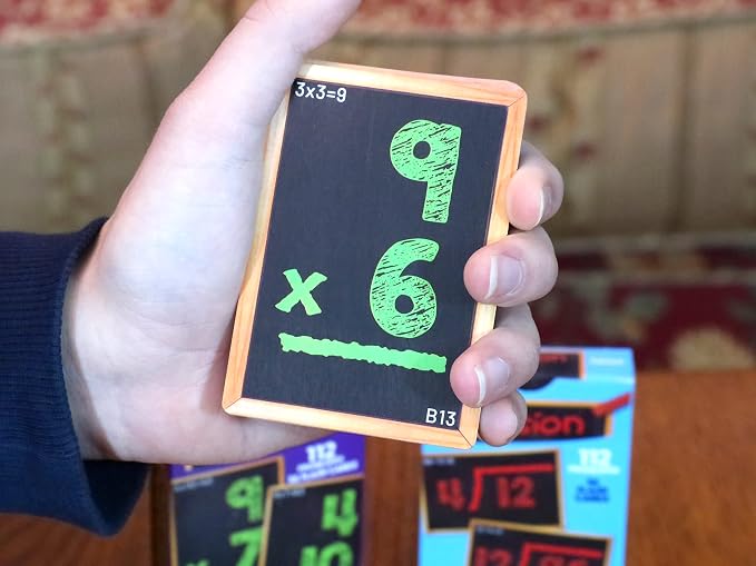 Regal Games Math Flash Cards for Multiplication & Division - 1st, 2nd, 3rd Grade & More - Flash Cards Math for Kids (112 Cards - 2 Packs)