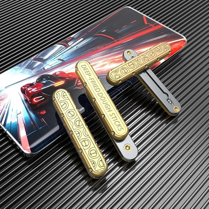 OBEST EDC Fidget Sliders Fidget Toys Stress Relief for Adults Metal Push Pull Rotation Casual Fidget Toy