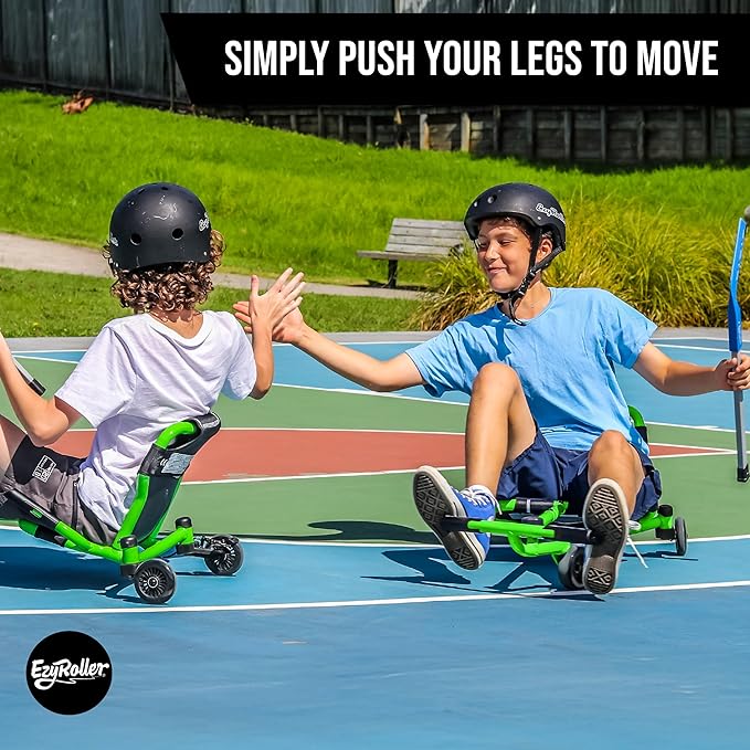 EzyRoller Drifter X Ride On Toy for Kids, Ages 4-12, Up to 154 lbs - Green