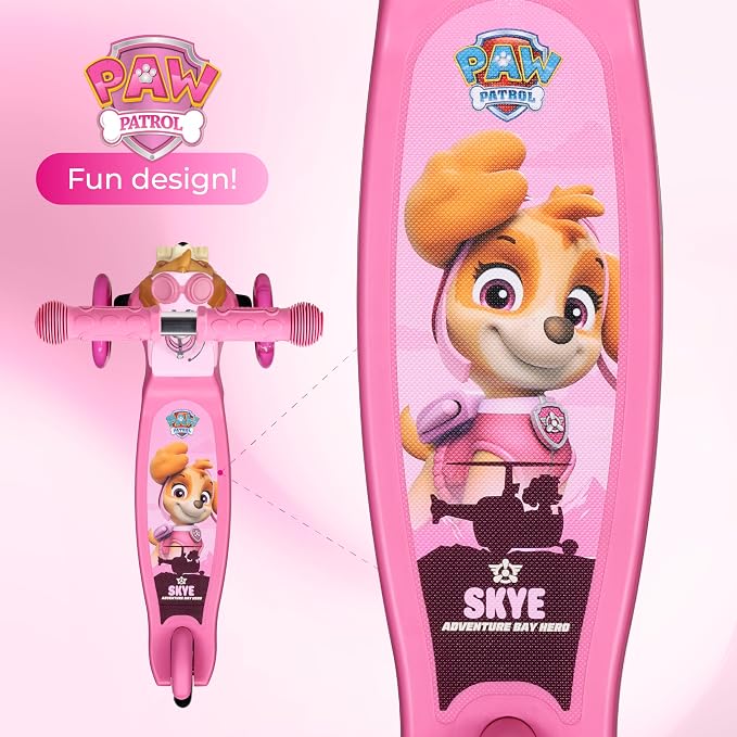 Kick Scooter for Kids, 3 Wheel Self Balancing, Light Up LED Wheels