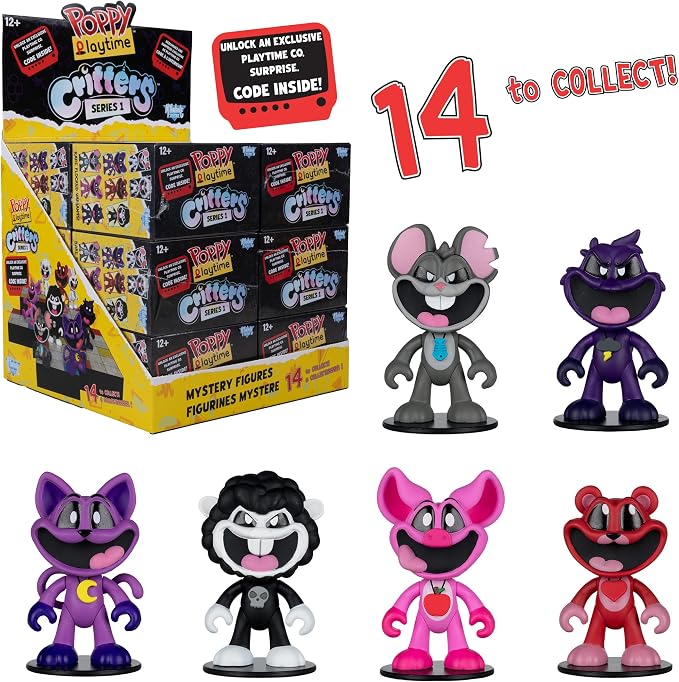McFarlane Toys- Poppy Playtime 2.5in Critter Mini Figure Blind Box (Series 1) 3 Pack