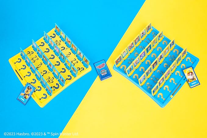 Guess Who? PAW Patrol Board Game, Featuring Chase, Rocky, Skye, and More, Officially Licensed Nickelodeon PAW Patrol Game, Family-Friendly Children's Mystery Game of Deduction, Ages 6 & Up