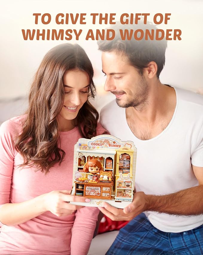 Rolife DIY Miniature House Kit for Adults, Mini Wooden Dollhouse Kit, Tiny House Diorama Building Kits-Birthday Christmas Craft Hobbies Gift for Teens Kids