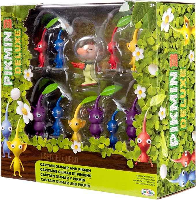 Nintendo Captain Olimar & Pikmin Action Figures Set – Includes 11 Highly Detailed Figurines - Pikmin Come in Colors Yellow, Red, Blue and Purple - Start Building Up Your Pikmin Universe!