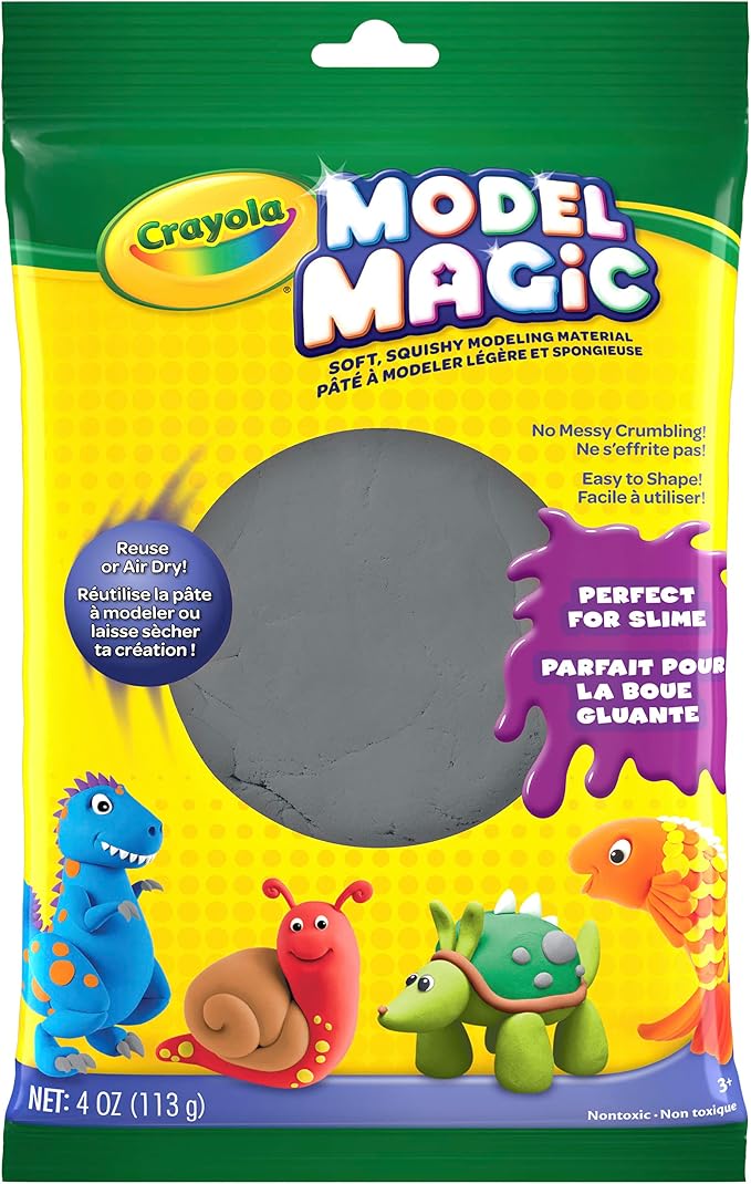 Crayola Model Magic in Gray, Modeling Clay Alternative, 4oz