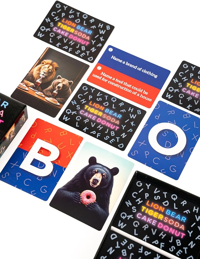 – Fun Fast-Paced Family Category Word Game for Family Game Night Be First to Empty Your Hand-2-8 Players
