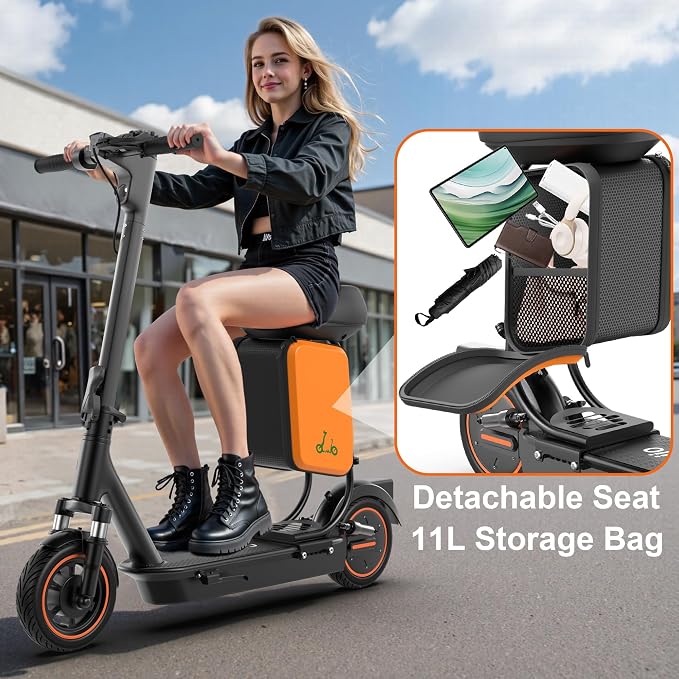 Electric Scooter for Adults, Teens & Big Kids, 350W-500W Motor, 10Mph-21 MPH & 10-28 Miles Max Range, 6.5 to 10 inch Tires, Portable Lightweight E-Scooter