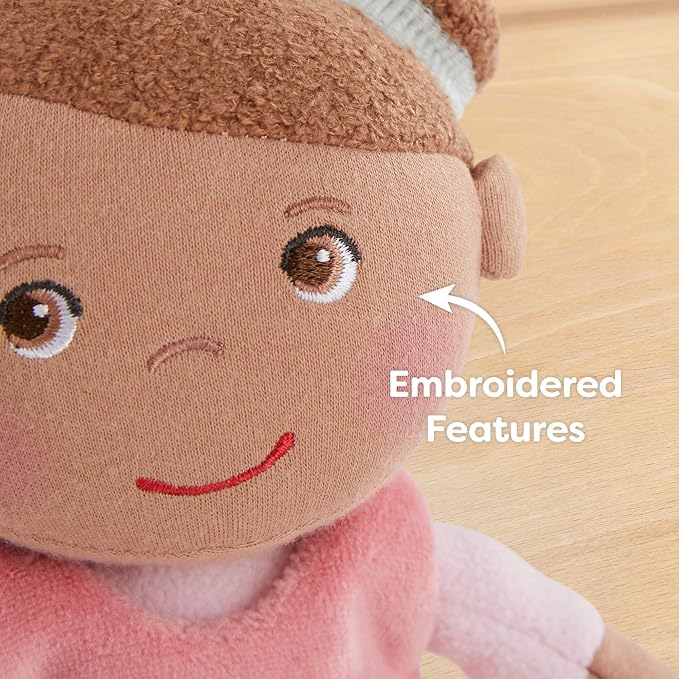 HABA Snug Up Camilla - 10" Soft Doll, Machine Washable - Perfect Snuggly First Soft Baby Doll and Toddler Plush Figure for 6 Months and Up