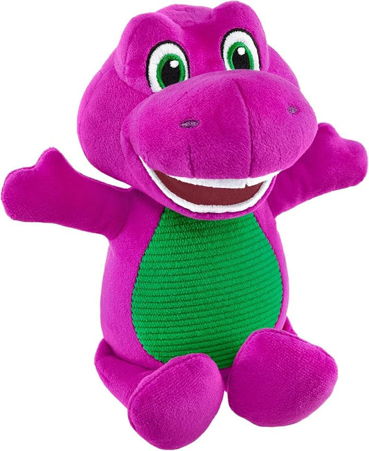 Barney World Toddler Toy 8-Inch Plush Dinosaur Character for Preschool Pretend Play Kids Ages 2+ Years