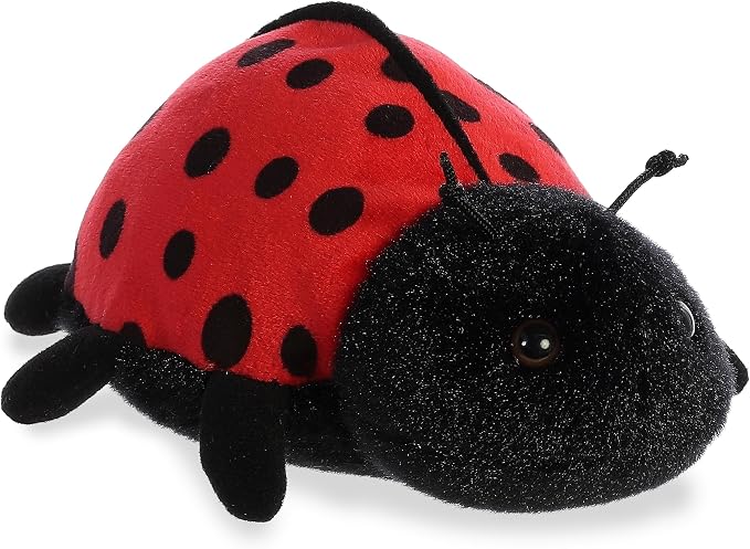 Aurora® Adorable Mini Flopsie™ Ladybug-Ladybird™ Stuffed Animal - Mini Companions Ready for Playful Adventures - for Kids All Ages, Toddlers, Adults, and Families - Red 6 Inches